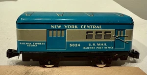 Marx No. 5024 NYC U.S. Mail Car - 6 inch / 4 wheel / Plastic Knuckle Couplers - Picture 1 of 14