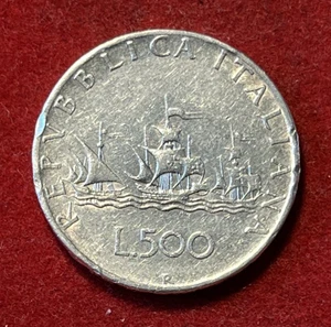 Italy 500 Lire 1958 R Silver Coin KM#98 T7056 - Picture 1 of 2
