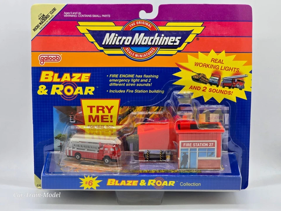 Blaze & Roar #6 Fire Station - MICRO MACHINES Galoob - Immagine 1 di 1