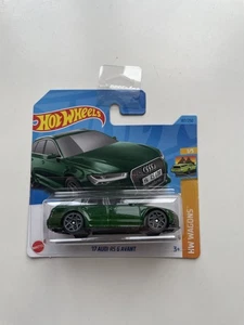 2023 Hot Wheels '17 Audi RS6 Avant grün HW Wagons 1/5 Short Card - Bild 1 von 2