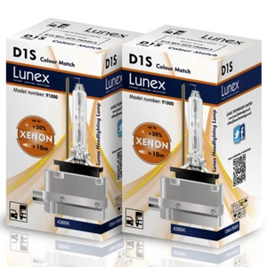 2 x D1S 4300K LUNEX XENON HID LAMPADINE compatibile con Osram, Philips - Picture 1 of 1
