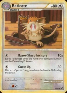 2x (HSDT-034) Raticate (U) Pokemon HGSS Undaunted Card # 34 - Picture 1 of 1