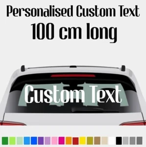 Personalisierter Wunschtext für Auto Aufkleber Vinyl Fenster Windschutzscheibe Decal - Bild 1 von 3