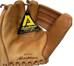 Akadema Hoboken Collection: H1949 3-Finger Glove Excellent Condition Triple Play - Picture 1 of 6