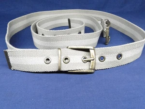2 x Cinturones trenzados de lona tejida para hombre en colores militares del ejército 110 cm - Imagen 1 de 4