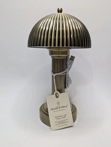 Target 11,5" geriffelte Metall wiederaufladbare Tischlampe Herd & Hand mit Magnolie - Bild 1 von 3