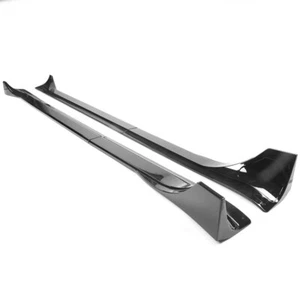For Tesla Model 3 2017-2025 LH RH Side Skirts Rocker Panels Glossy Black Style - Picture 1 of 12