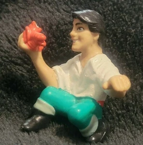 Prince Eric holding Sebastian Little Mermaid Disney PVC Plastic Figure Toy - Picture 1 of 8