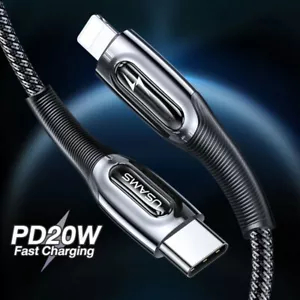 PD 20W USB C Type-C Fast Charging Data Cable For iPhone 12 Mini Pro Max 11 8 - Picture 1 of 12