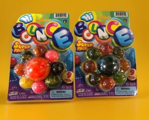 2 Pack Hi Bounce 9 Bouncy Balls Each Super Pack - Picture 1 of 3