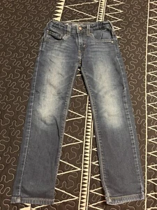 Levi Strauss Signature Athletic Jeans Boys Size 7 Adjustable Waist Denim Pants - Picture 1 of 4