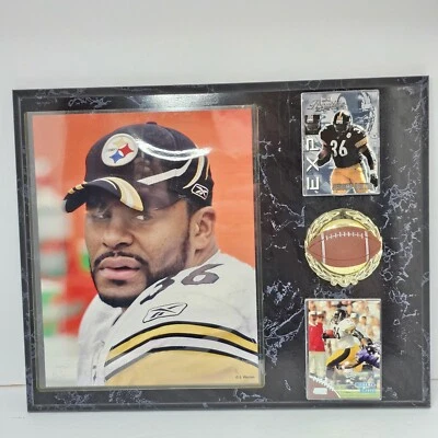 Pittsburgh Steelers Jerome Bettis Placa Tarjeta/Portafotos Decoración NFL Fútbol Foto 1 de 4