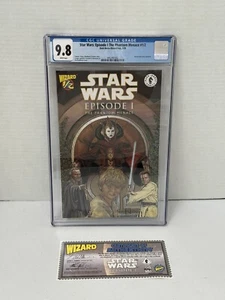 STAR WARS EPISODE I THE PHANTOM MENACE WIZARD 1/2 DARK HORSE COMICS CGC 9.8 COA - Picture 1 of 5