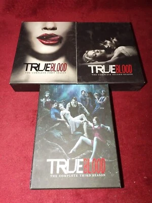 True Blood DVD Complete Seasons 1-3 (1,2,3) Lot HBO Vampires Pre-Owned Read - Image 1 of 4