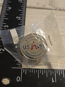 Pin de pie con "US Vet" coleccionable EE. UU. T1 - Imagen 1 de 2
