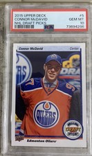 2015 Upper Deck NHL Draft Picks Connor McDavid Rookie PSA 10 Oilers RC #5
