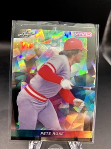 Cristal de hielo agrietado negro Leaf Vivid Pete Rose SP 2023 💥4/5 ROJOS - Imagen 1 de 2