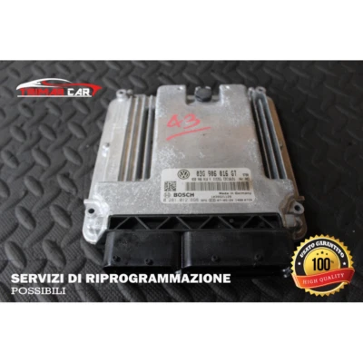 03G906016GT 0281012698 CENTRALINA MOTORE SKODA SUPERB 1 I (3U4)(01-08) 2.0 TDI 1 - Immagine 1 di 3