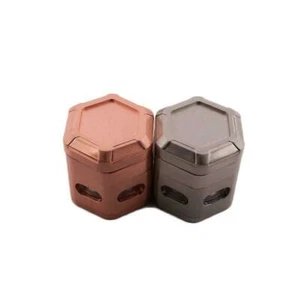 Hexagon shape Herb Tobacco Grinder 5 Pieces for Adult ( M#10) - Foto 1 di 4