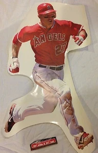 MIKE TROUT #27 FATHEAD JUNIOR SIZE MLB wall graphic 31" x 19" LOS ANGELES ANGELS - Picture 1 of 1