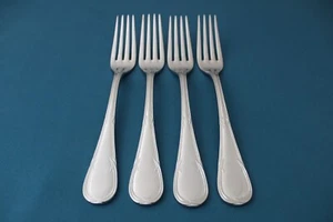 4 Dinner Forks Mikasa WELLINGTON 18/8 Stainless Korea 8 1/8" - Picture 1 of 5