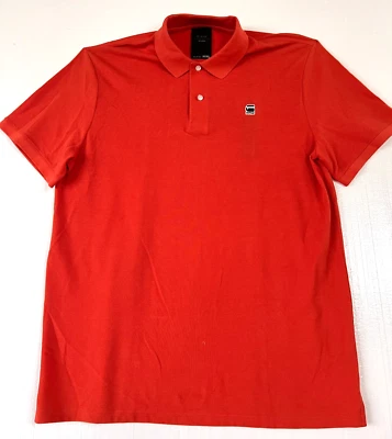 Camisa Polo G Star RAW CL Ajustada S/S en Terra Stone Orgánica Pima Talla XXXL NUEVA CON ETIQUETAS $85 Foto 1 de 4
