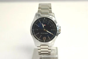 New Tommy Hilfiger Men's Silver Stainless Steel Blue Dial 1791378 Watch - Picture 1 of 7