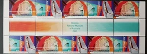 MINT 2001 MUSEUM OF AUSTRALIA STAMP GUTTER BLOCK OF 10  (A) - Picture 1 of 1