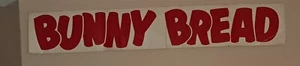 Vintage Large 48" X 8" Bunny Bread Decal. One-of-a-kind. Never Used. Great Cond. - Picture 1 of 4