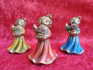 3 schöne ,alte Figuren , Engel , Weihnachtsengel , Dipinto a Mano ! - Bild 1 von 5