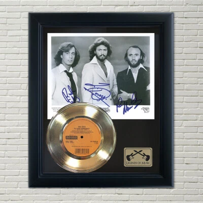 Bee Gees "To Love Somebody" Framed Reproduction Signed Record Display - Image 1 of 4
