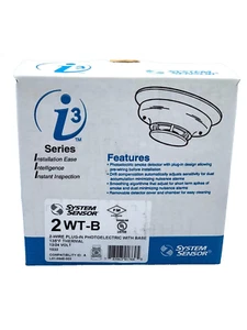 System Sensor 2WT-B Photoelectric Smoke Detector - Same Day Shipping (SEALED) - Picture 1 of 6