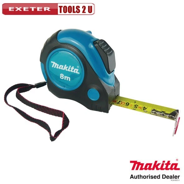 Cinta métrica Makita P-72986 bloqueo automático 8 m 8 metros métrica imperial Foto 1 de 1