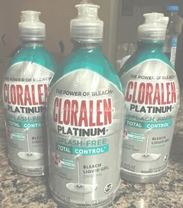 Cloralen Platinum 3 in 1 Bleach Liquid Gel Cleaner 20oz 3 Pack !BEST PRICING! - Picture 1 of 7