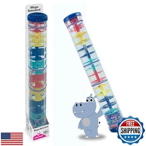 Edushape Mega Rainstick 16 Inch - Rainmaker Toy for Babies, Sensory Tubes Mus - Picture 1 of 5