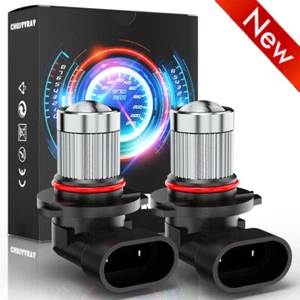6000K 9012 HIR2 LED Headlight Bulbs Kit High Low Beam Super Bright Combo White - Picture 1 of 12