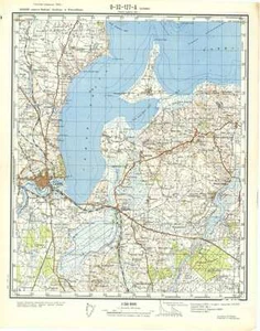 Mapa topográfico militar soviético ruso - SKIVE (Dinamarca), 1:50 000, ed. 1961 - Imagen 1 de 4