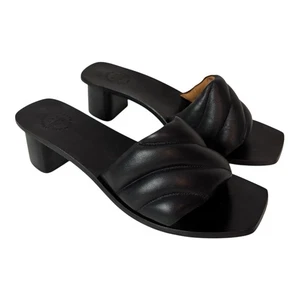 atp atelier Covo Heels Sandals Black Leather Women’s Size US 9 EU 39 - Picture 1 of 10