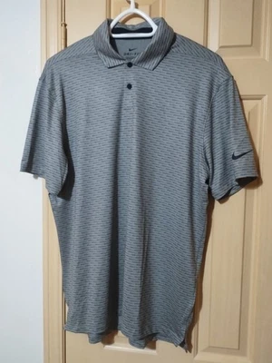 Polo de manga corta Nike Dri-FIT a rayas de vapor para hombre - talla M - plateado humo - nuevo con etiquetas  Foto 1 de 4
