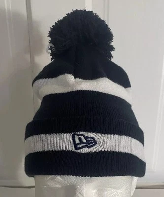 Gorro con pompón New Era negro/blanco para hombre Foto 1 de 4