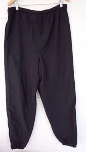Pantalones de chándal grandes/largos negros, 100 % nailon, forrados de malla JWOD Skilcraft del ejército de Estados Unidos - Imagen 1 de 7