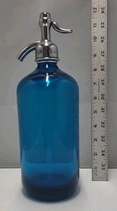 Dist complète de bière Cobalt Blue Brook Verre Seltzer WOW New York - Photo 1/7
