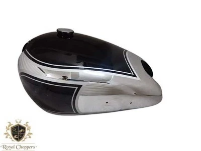 APTO PARA TANQUE DE GASOLINA AJS G80 INCOMPARABLE NEGRO Y CROMO Foto 1 de 4