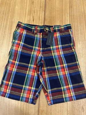 Tommy Hilfiger Multicolored Plaid Shorts Boys 16 Bermuda Shorts 10” - Image 1 of 4