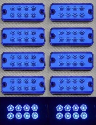 Lámpara de luces de marcado de contorno lateral tipo LED azul de 24V para... - Imagen 1 de 4