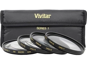 Vivitar Series 1 58mm Close-Up Macro Camera Lens Filters +1 +2 +4 +10 w/ Case - Picture 1 of 2