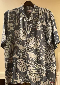 Quicksilver Short Sleeve Button Up Hawaiian Shirt Mens XL - Picture 1 of 4