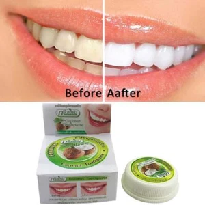 Coconut Oil Toothpaste Herbal Natural, Clove, Mint, K6Z Teeth-Whitenin 10g - Picture 1 of 7