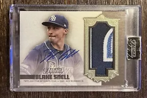 2019 Topps Dynasty Blake Snell Patch Auto #04/10 Dynastic Deed Sealed - Bild 1 von 3