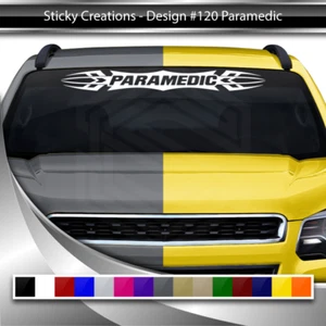 #120 PARAMEDIC Decal Sticker Windshield Window Vinyl Graphic Banner Paramedic - Picture 1 of 6